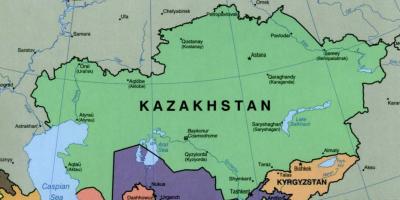 Mapa almaty Kazachstán