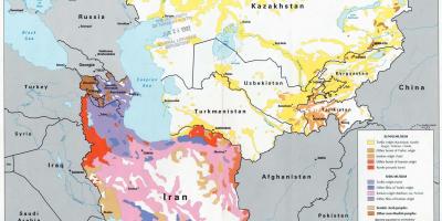 Mapa Kazachstánu náboženství