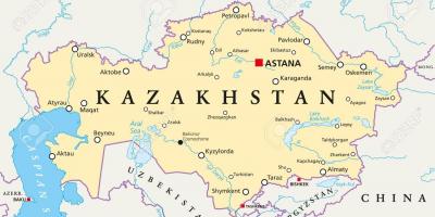 Mapa astana Kazachstán